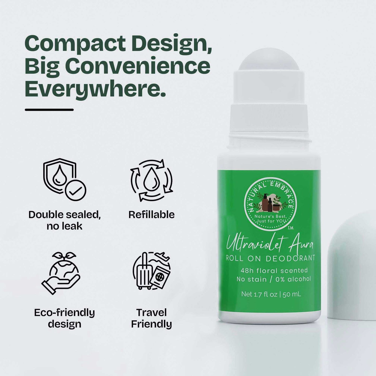 Natural Deodorant ULTRAVIOLET AURA For Women - Freshness and Comfort