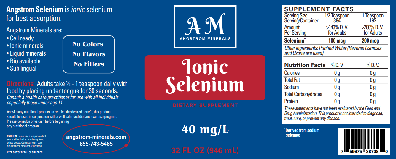 32 oz Angstrom Selenium by Angstrom Minerals - Trending Wellness Store