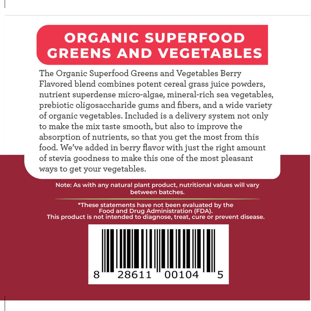 Advanced Superfood, Greens and Vegetable (Berry) - Trending Wellness Store