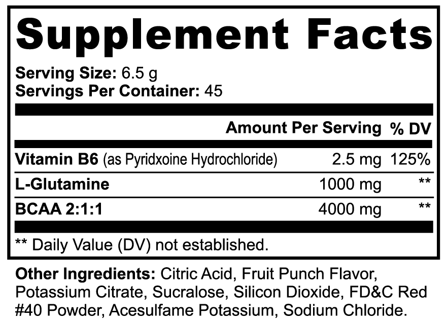 BCAA Shock Powder (Fruit Punch) - Trending Wellness Store
