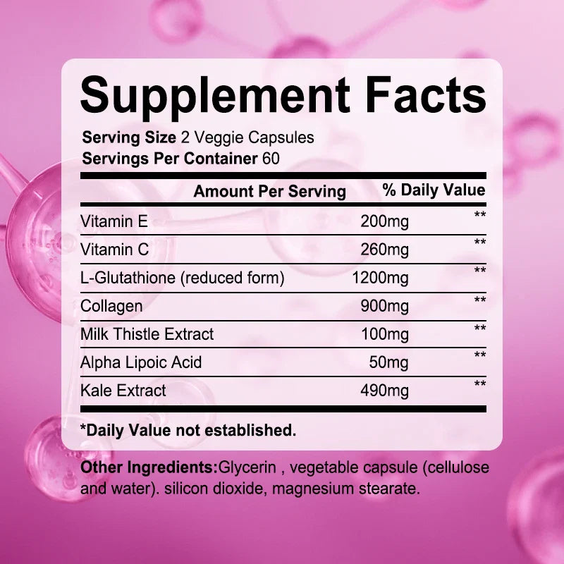 Collagen Supplements - Contains glutathione, an antioxidant that brightens and firms skin and supports healthy hair and nails - Trending Wellness Store
