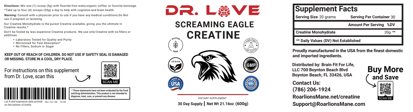 Dr Love's Creatine 600g - Trending Wellness Store