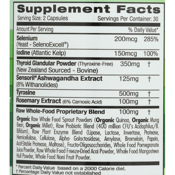 Emerald Labs Thyroid Health, 60 Vegetable Capsules - Trending Wellness Store