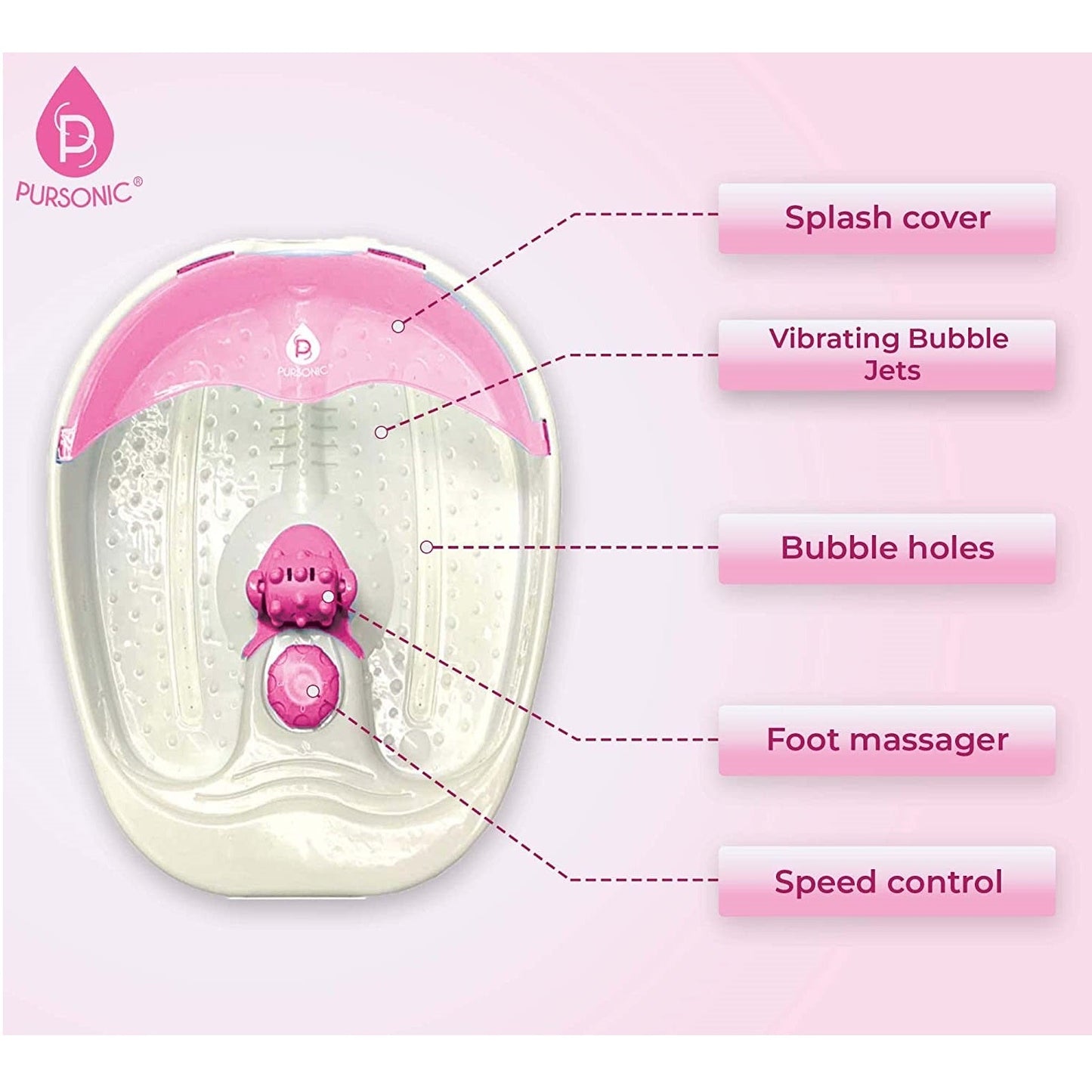 Foot Spa Massager with Tea Tree Oil Foot Salt Scrub (Warming Function) - Trending Wellness Store