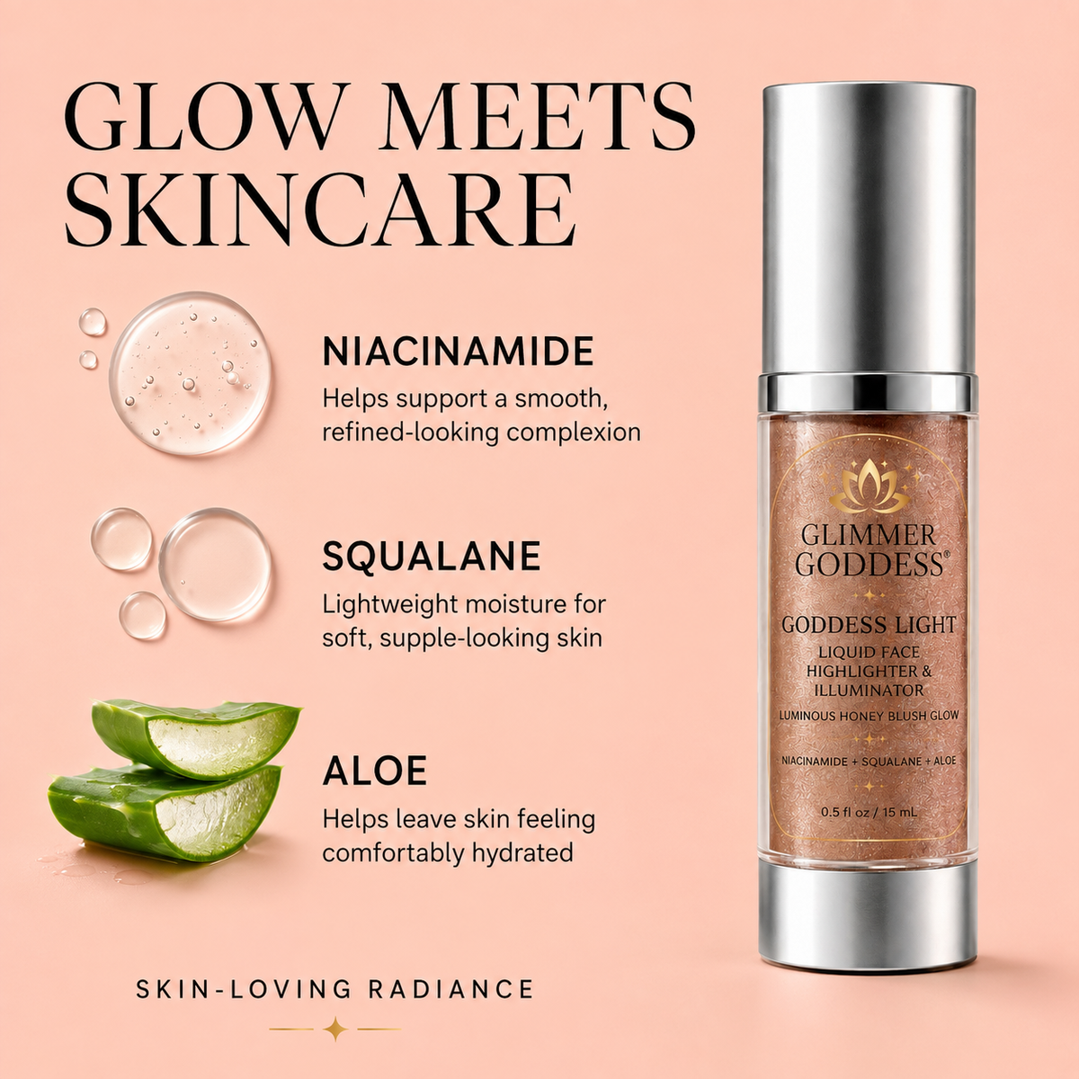 Goddess Light Liquid Face Highlighter & Illuminator - Trending Wellness Store