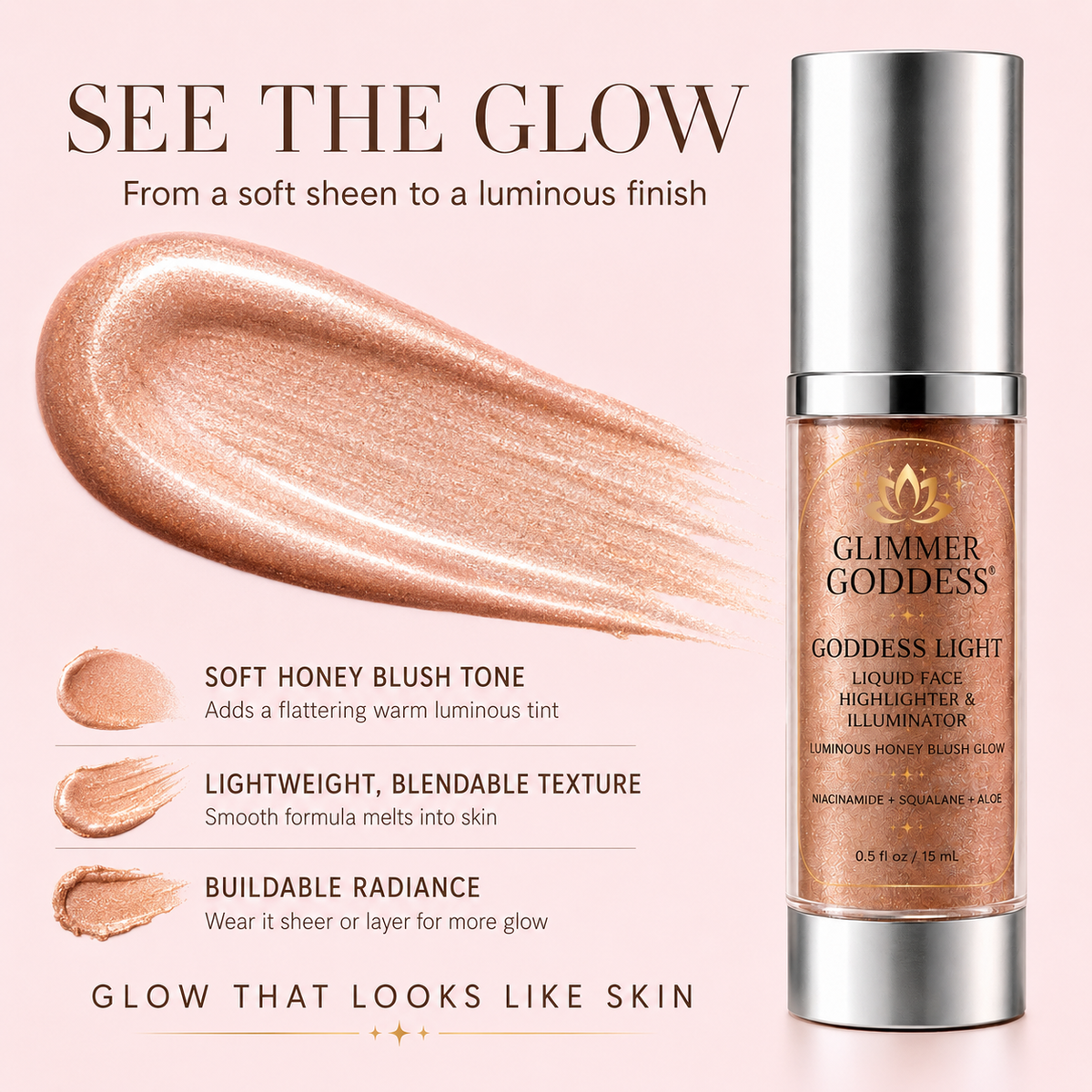 Goddess Light Liquid Face Highlighter & Illuminator - Trending Wellness Store