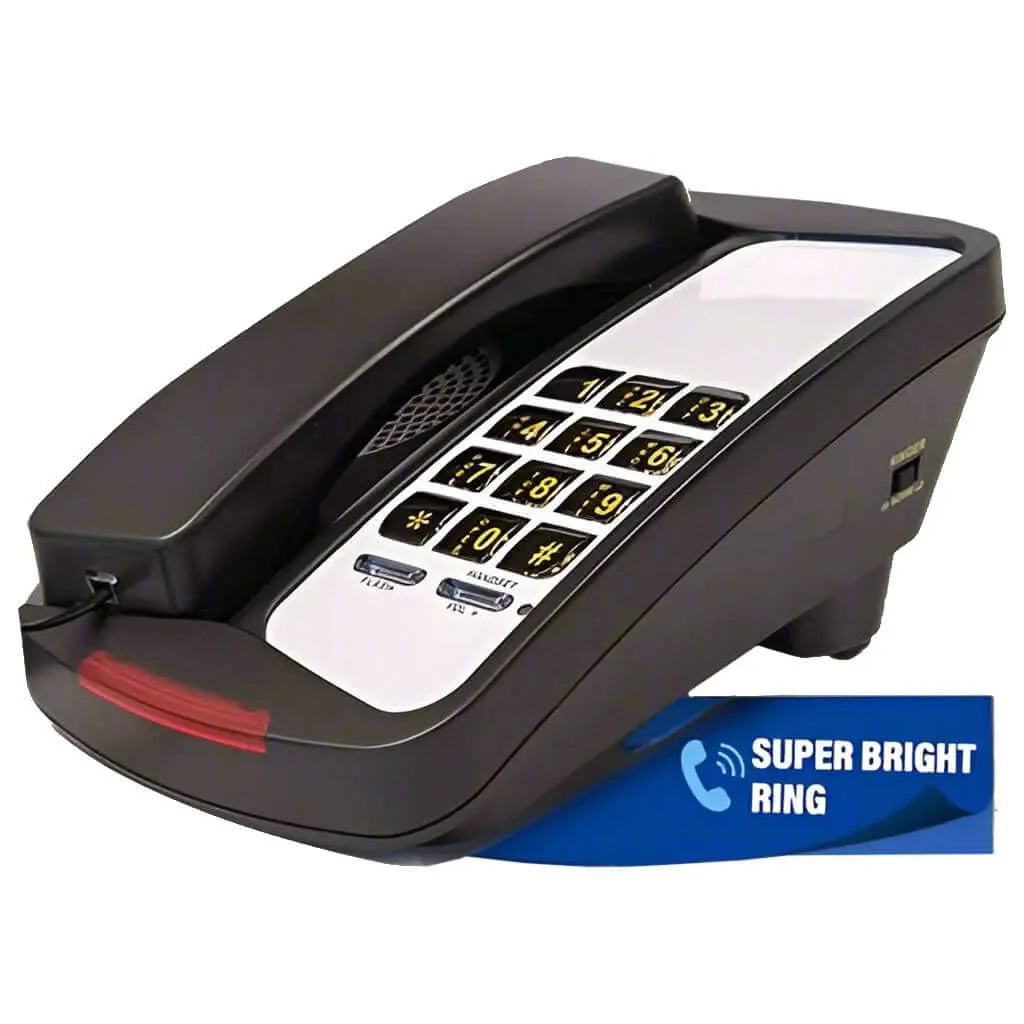 Med-Pat D800 Single Line Analog Desk Set Telephone - Trending Wellness Store