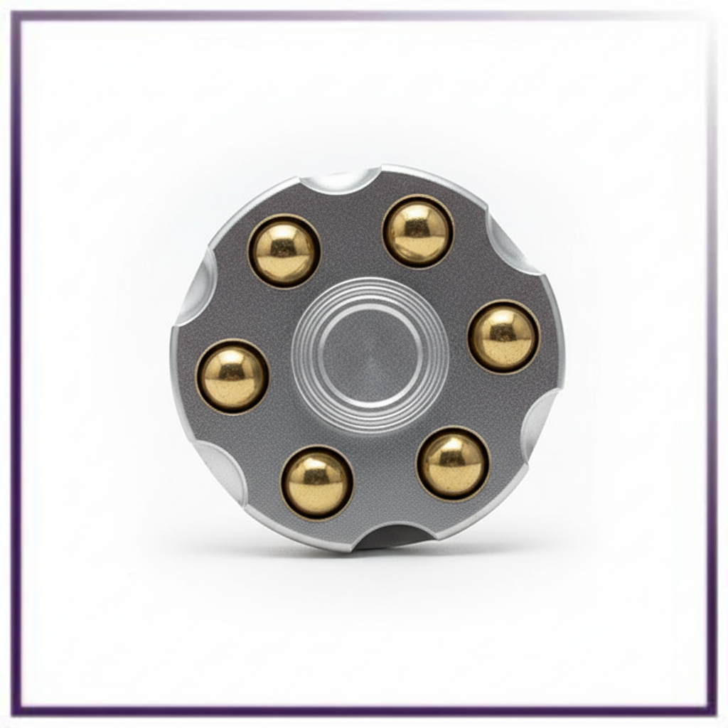 Metal Alloy Rotating Cylinder Spinner Fidget - Trending Wellness Store