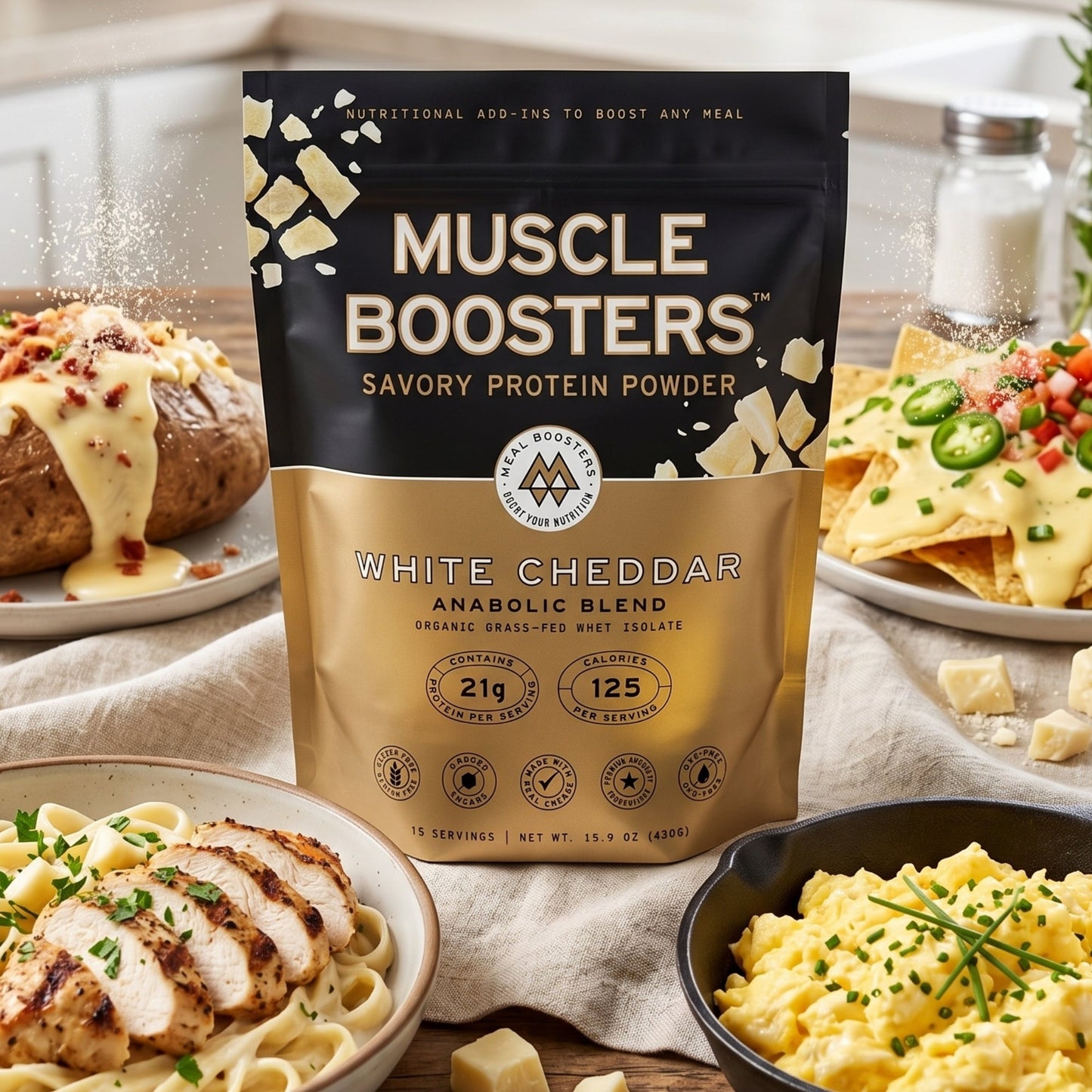 Muscle Boosters White Cheddar - Anabolic Blend - Trending Wellness Store