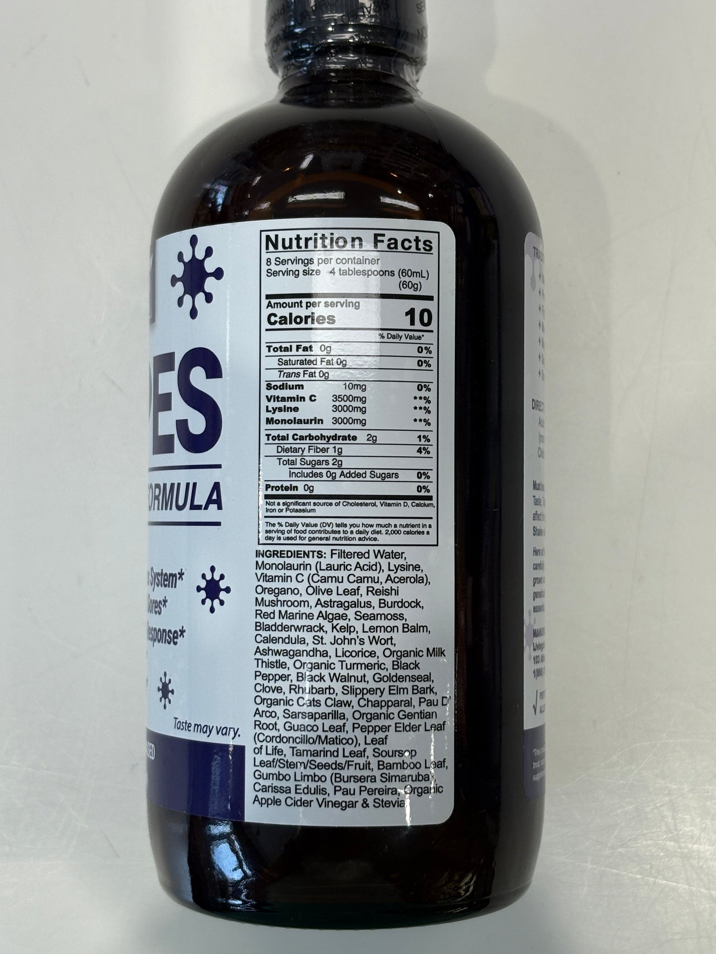 Natural Herpes Immune Support Formula – 16 fl oz by Livingston Naturals - Trending Wellness Store