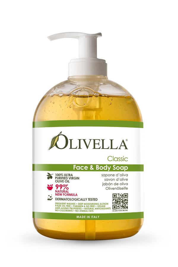 OLIVELLA Face & Body Liquid Soap Classic 16.9 oz - Trending Wellness Store