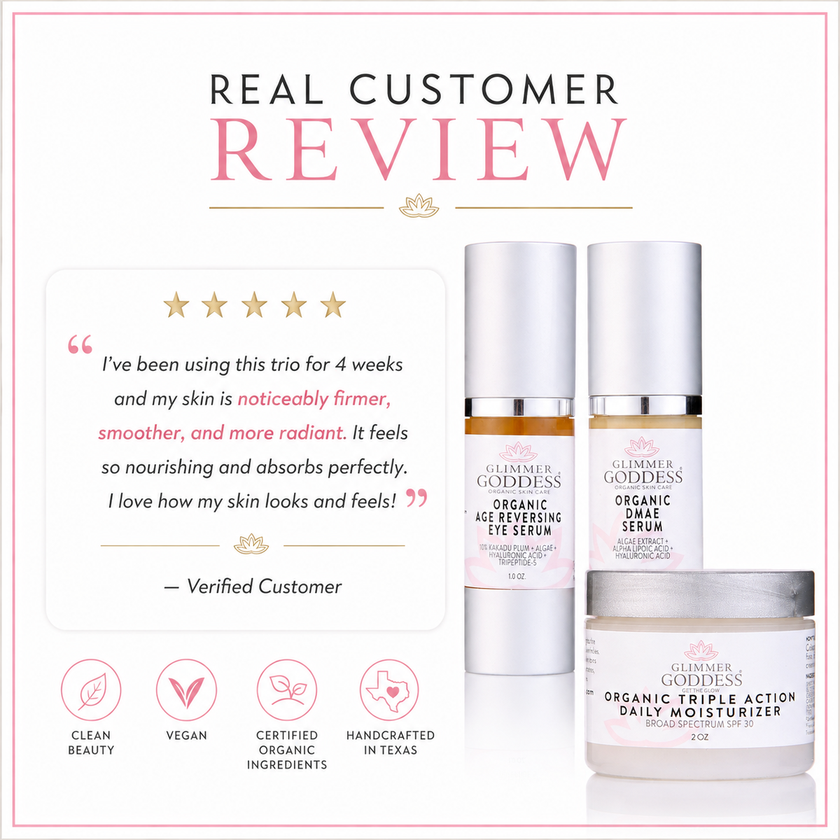 Organic Anti-Wrinkle Trio – 3-Step Collagen Boosting System - Trending Wellness Store