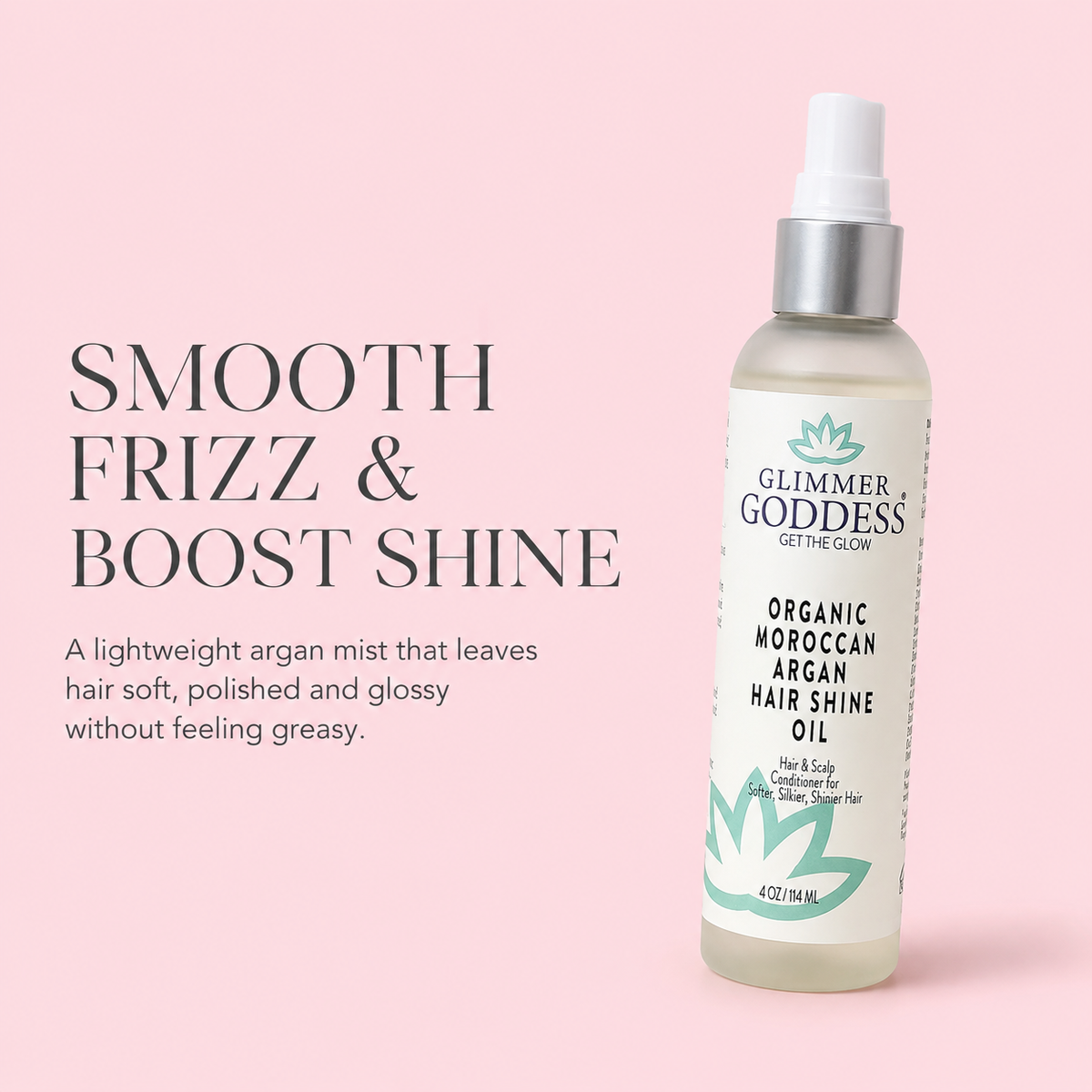 Organic Hair Shine Spray – Frizz Control & Hydrating - Trending Wellness Store