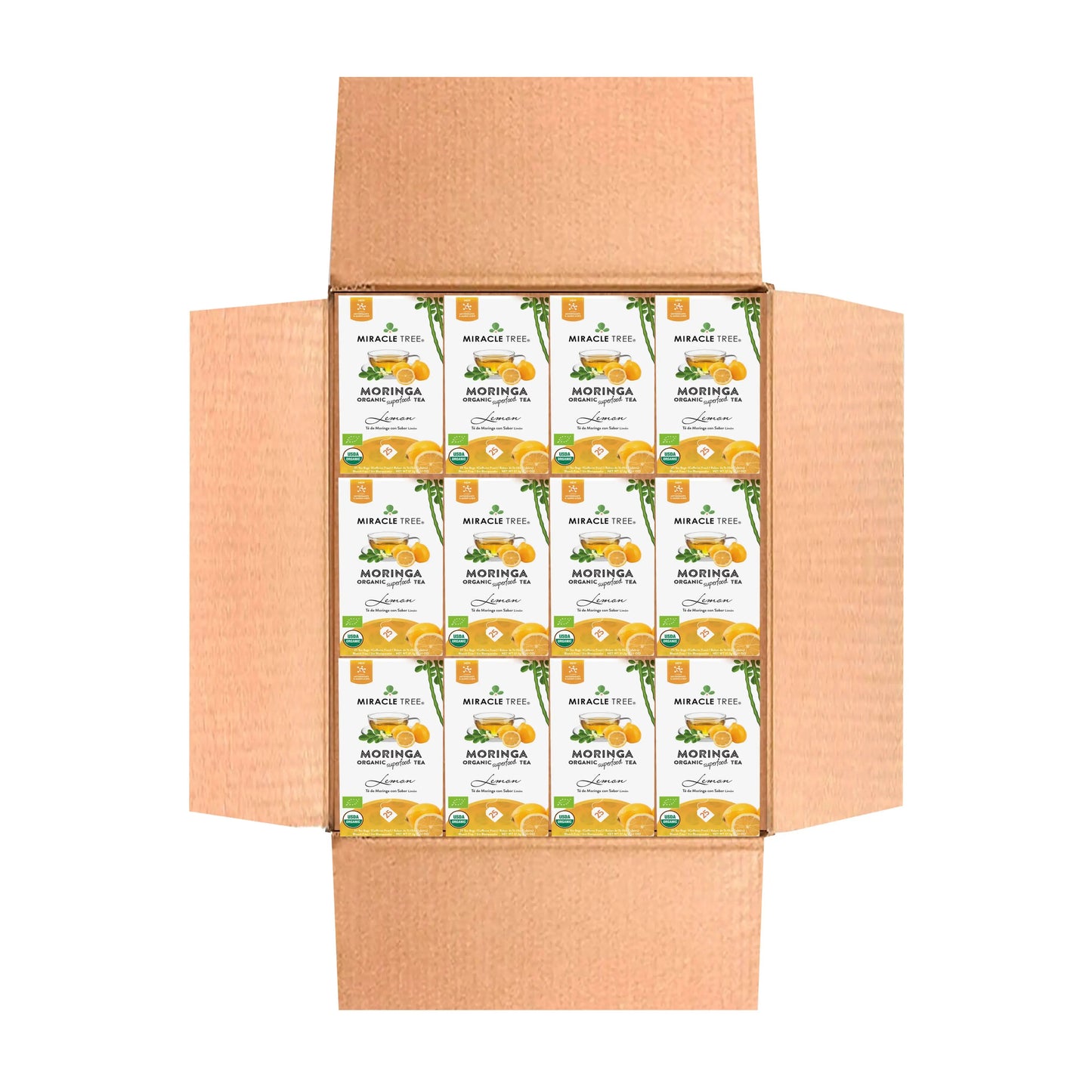 Organic Moringa Tea - Lemon - Caffeine-Free Herbal Tea - Trending Wellness Store