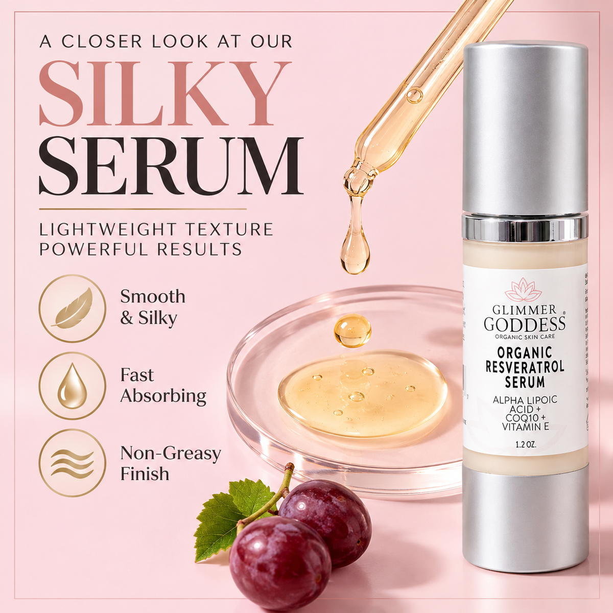 Organic Resveratrol Serum – Instant Firming - Trending Wellness Store