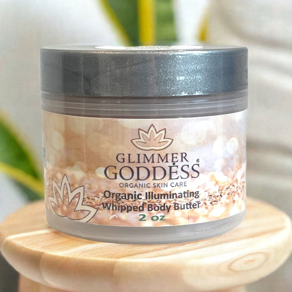 Organic Shimmering Whipped Body Butter 2 oz. Travel Size - Trending Wellness Store