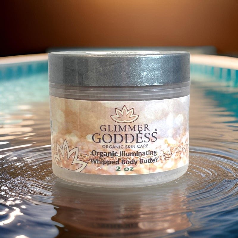 Organic Shimmering Whipped Body Butter 2 oz. Travel Size - Trending Wellness Store
