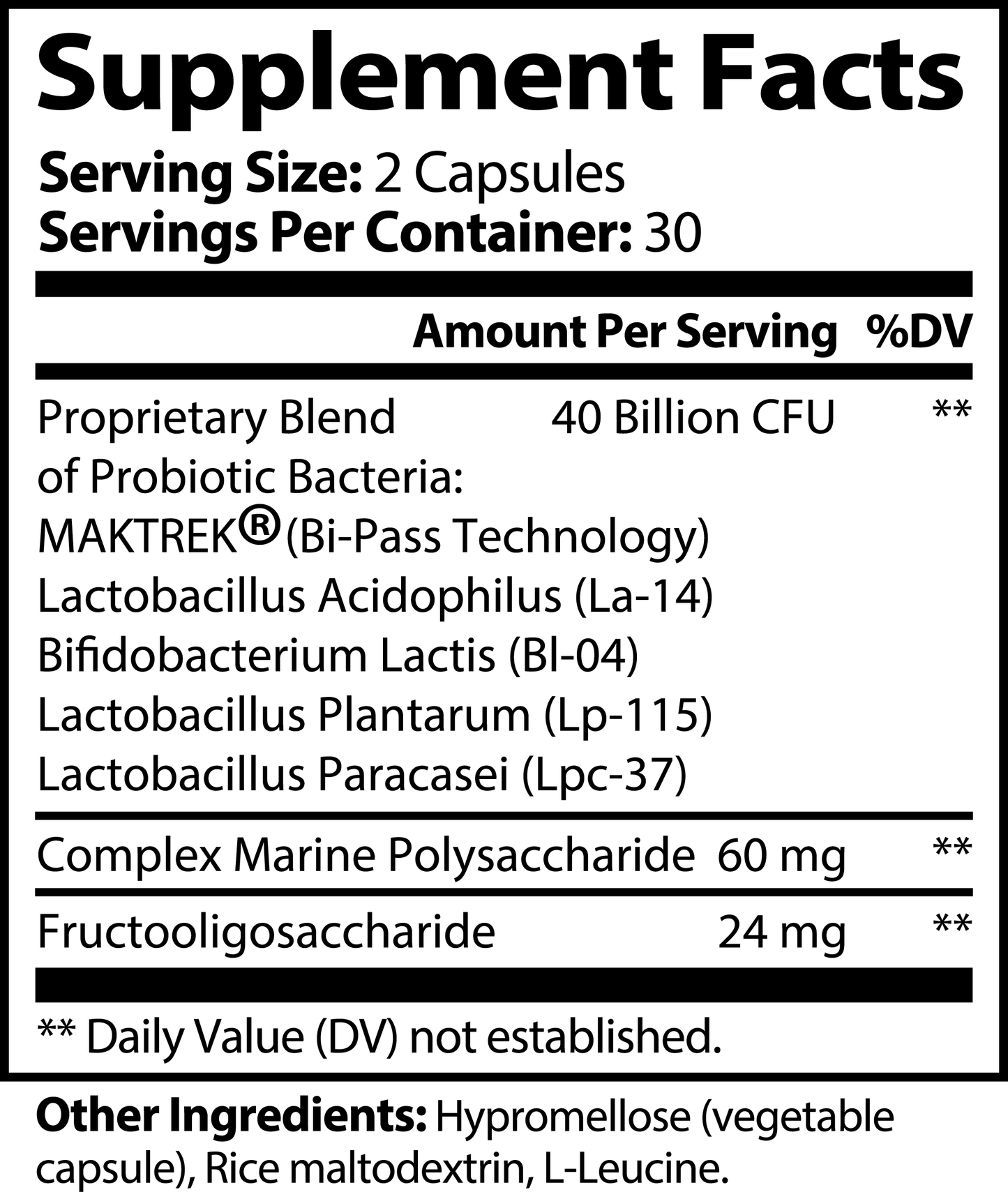 Probiotic 40 Billion with Prebiotics, 60 ct. - Trending Wellness Store