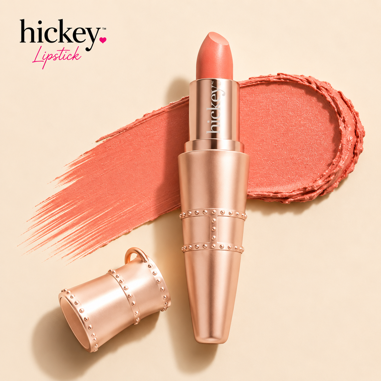 Refillable Organic Lipstick | Clean, Vegan, Satin Finish | Hickey Lipstick - Trending Wellness Store