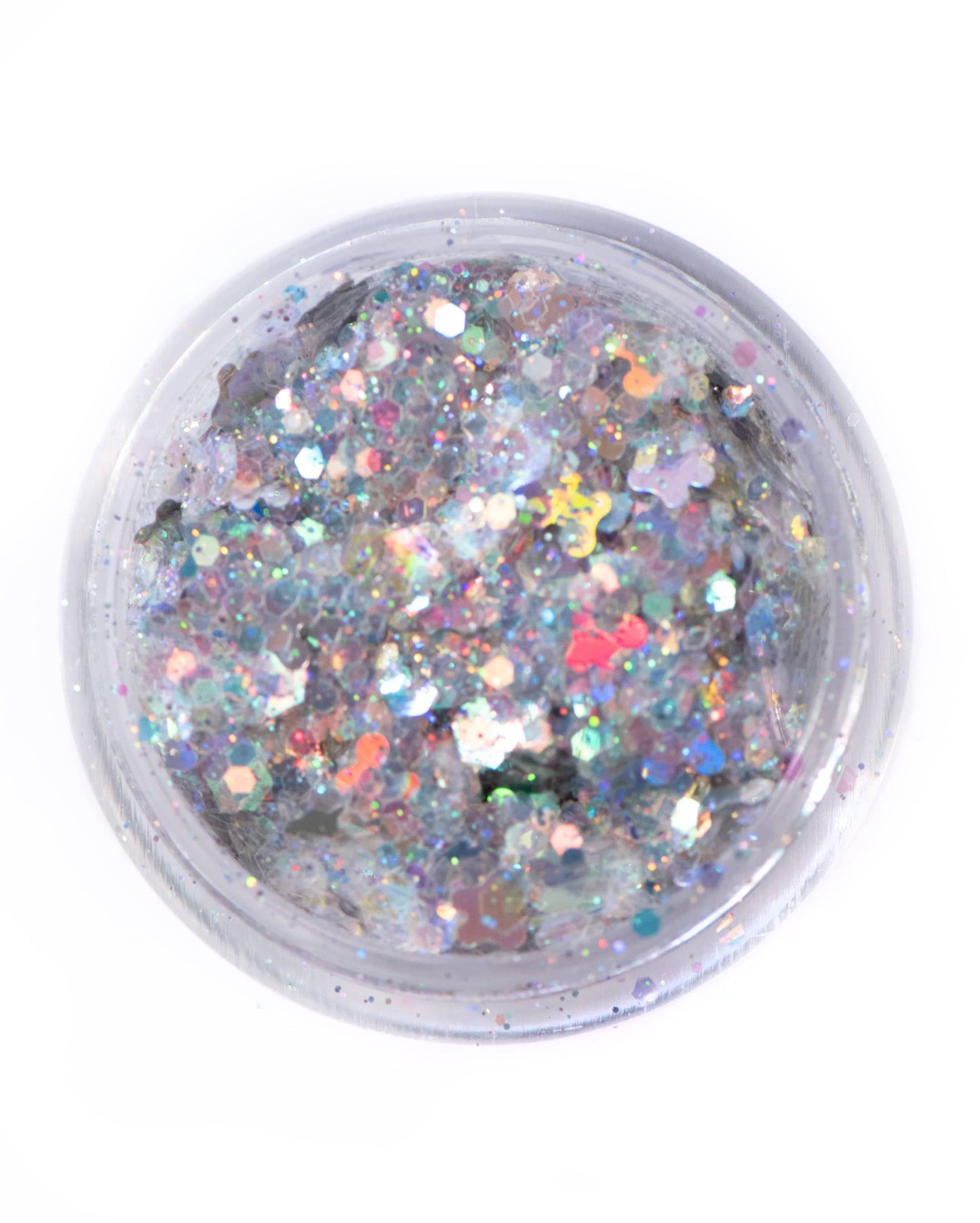 Social Butterfly - Holographic Silver Glitter with Butterflies