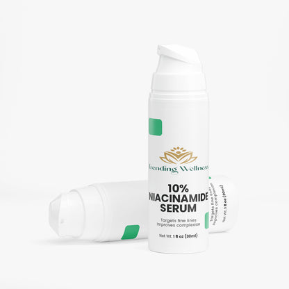 Fending Wellness 10% Niacinamide Serum bottle on a white background