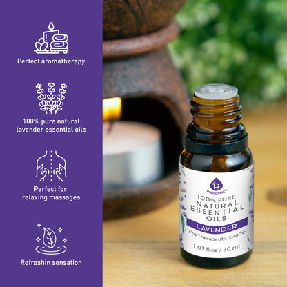 100% Pure & Natural Lavender Essential Oils - Trending Wellness Store