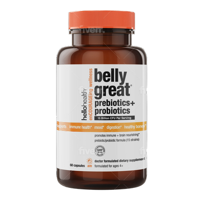 15-in-1 Pre-Probiotics + D3 + Methylfolate capsules - Belly Great - Trending Wellness Store