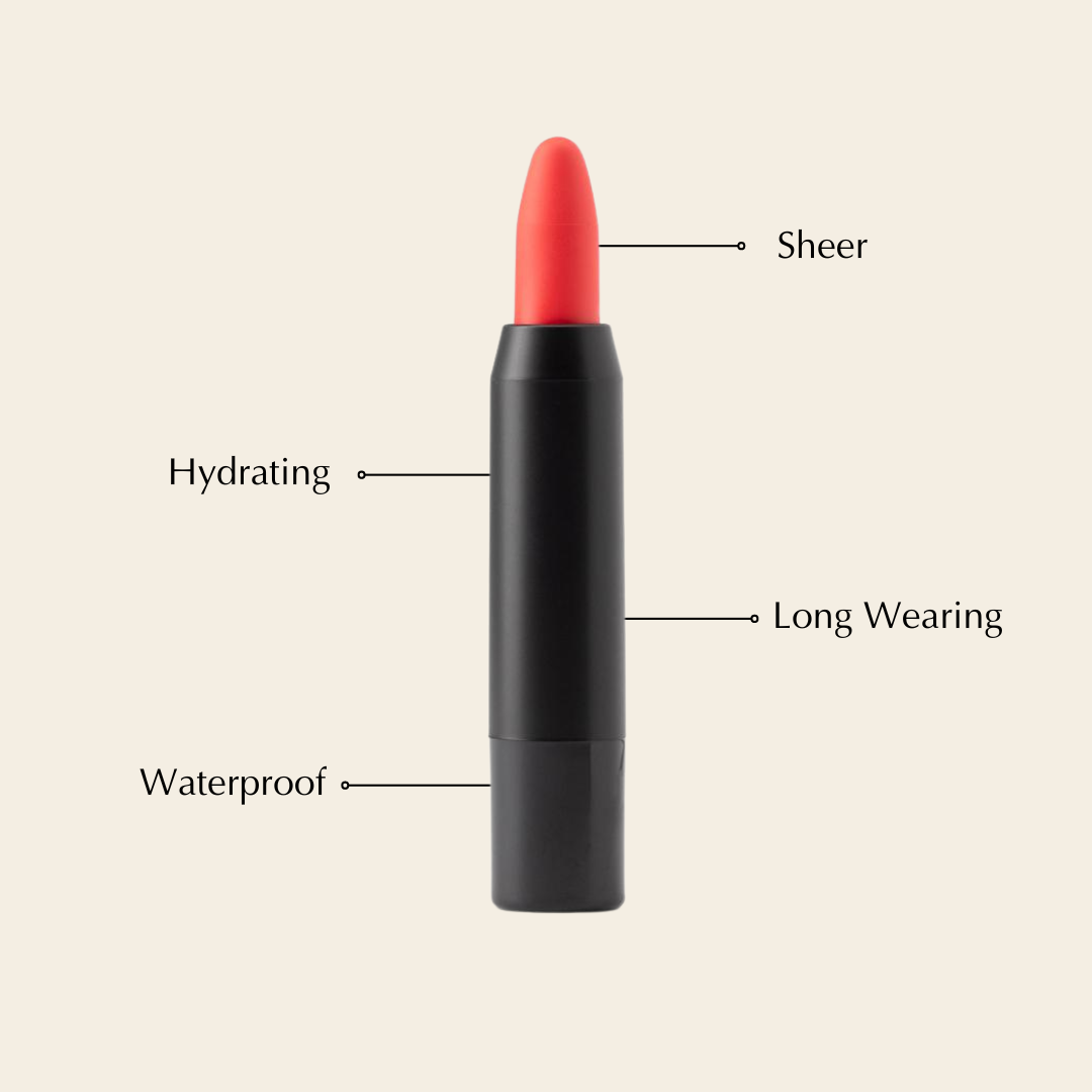 Perfect Lip Crayon – Hydrating, Buildable, Vegan & Gluten-Free Lipstick Balm Pencil