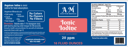 16 oz Angstrom Iodine Supplement by Angstrom Minerals - Trending Wellness Store