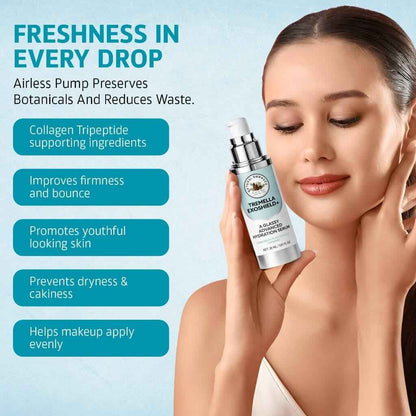 Natural Embrace Tremella Exoshield+ 3-in-1 | Hydrating Lift Serum, Exosome Glow Booster & Glass Skin Primer