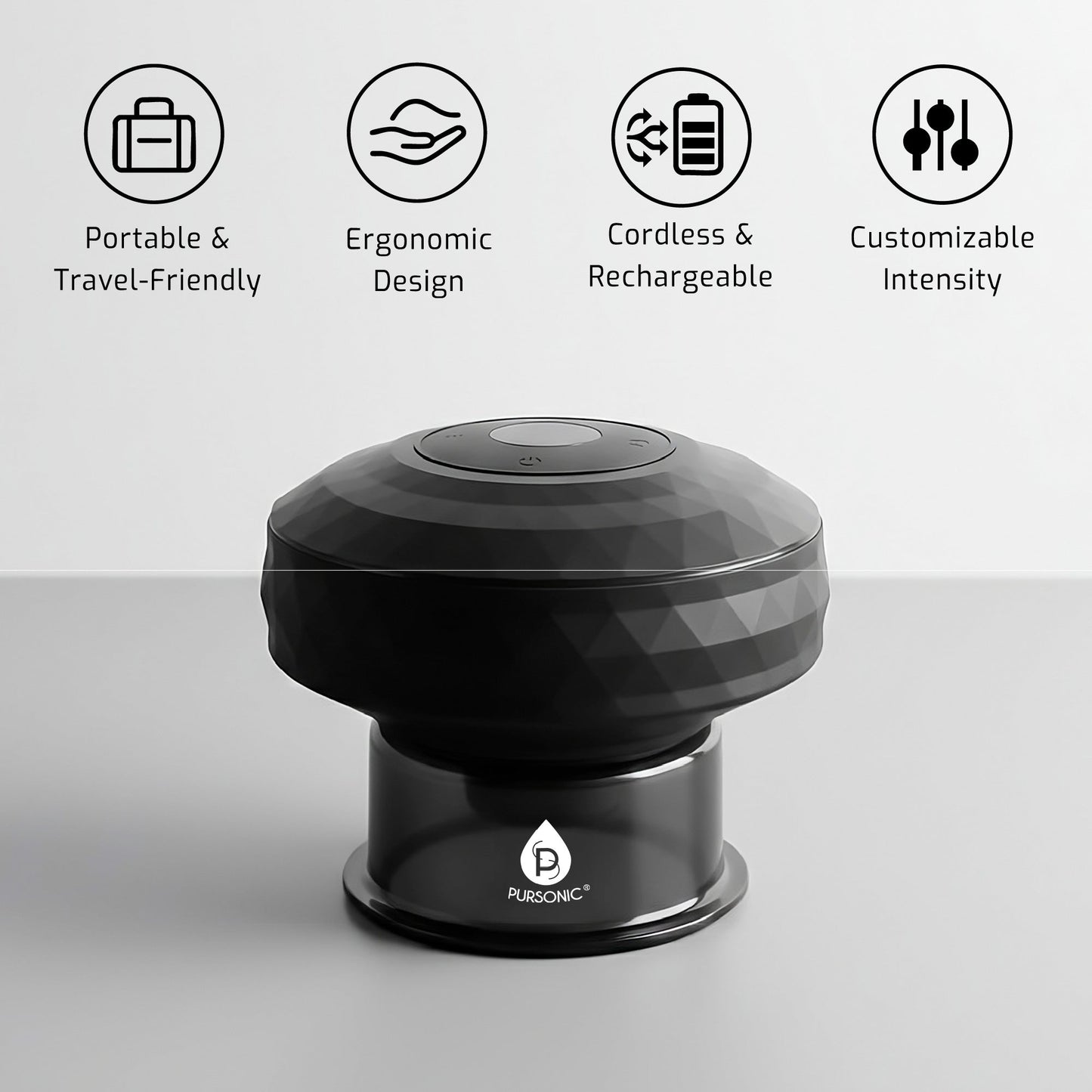 3-Speed Massage Gun & Rechargeable Cupping Therapy Device - Trending Wellness Store