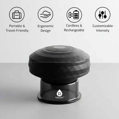 3-Speed Massage Gun & Rechargeable Cupping Therapy Device - Trending Wellness Store