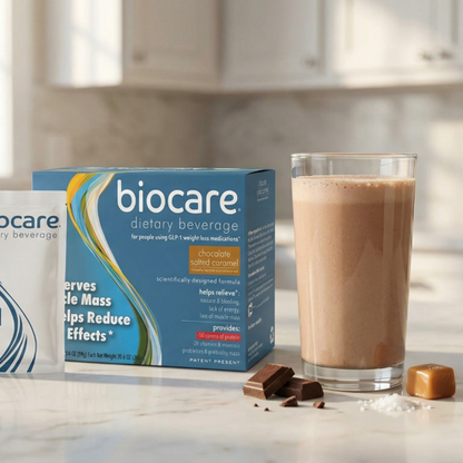 30G Protein Chocolate Salted Caramel Biocare Dietary Beverage (14-Count) - Trending Wellness Store