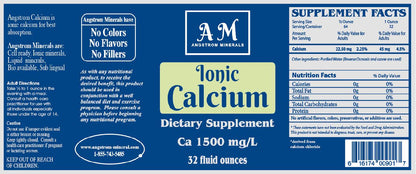 32 oz Angstrom Calcium Supplement by Angstrom Minerals - Trending Wellness Store