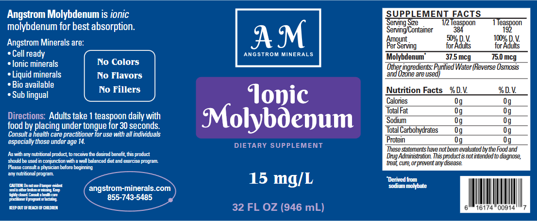 32 oz Angstrom Molybdenum Supplement by Angstrom Minerals - Trending Wellness Store