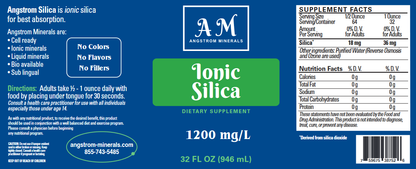 32 oz Angstrom Silica Supplement by Angstrom Minerals - Trending Wellness Store