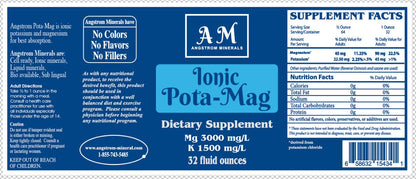 32 oz Ionic Pota-Mag Supplement by Angstrom Minerals - Trending Wellness Store