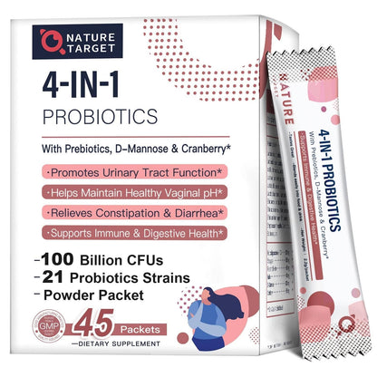 4-in-1 Probiotics, 100 Billion CFUs - Trending Wellness Store