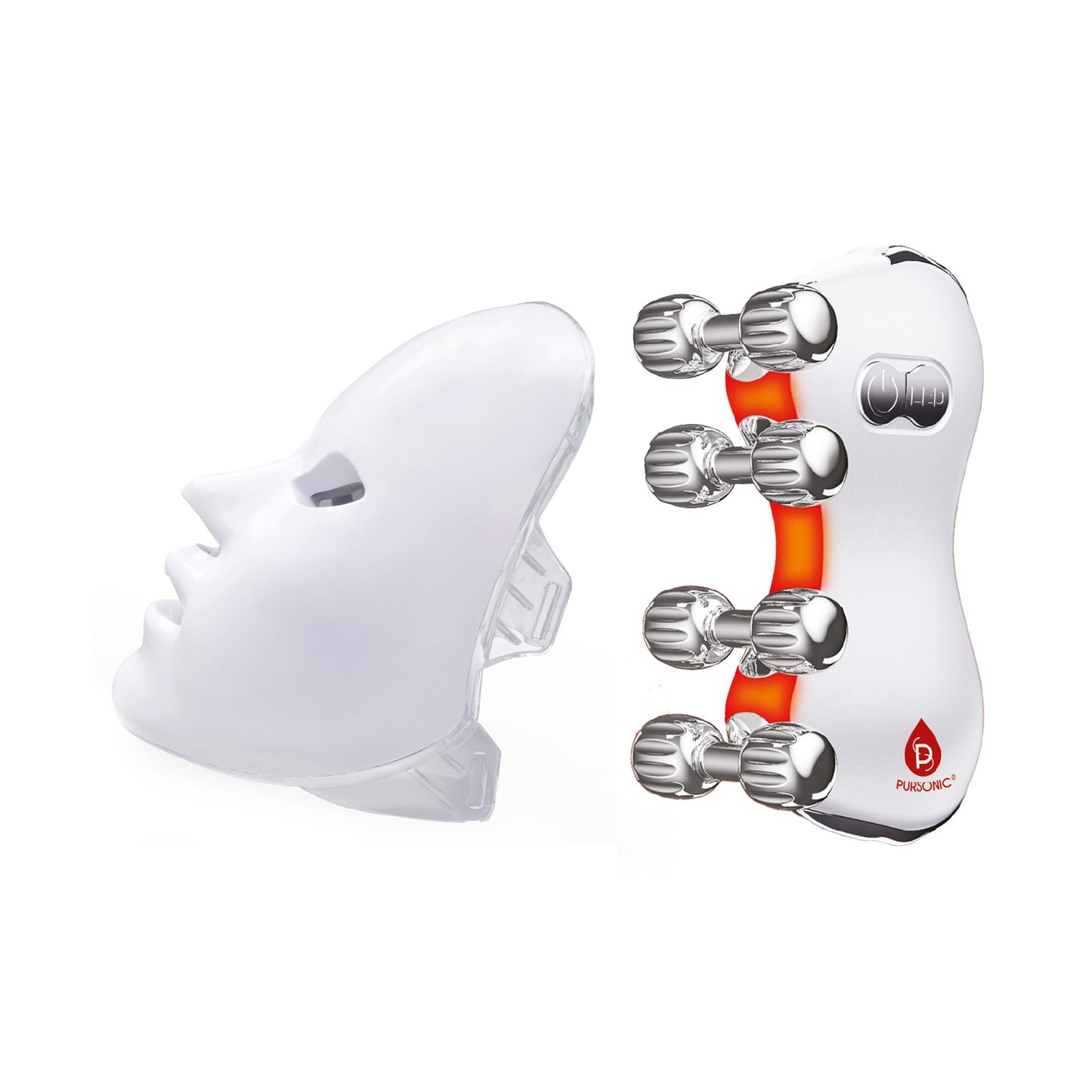 5-in-1 LED Roller Massager & 7-in-1 LED Face Mask - Trending Wellness Store