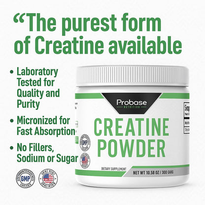 Probase Nutrition Creatine Powder 300 Grams