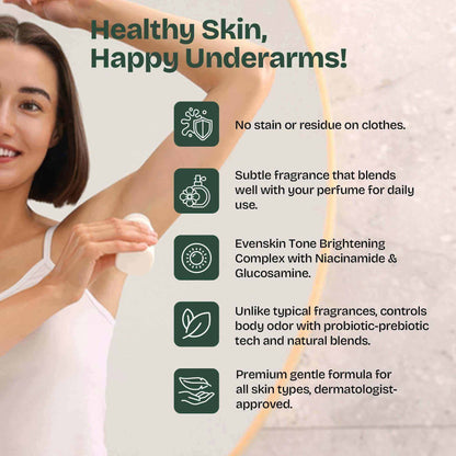 Organic Natural Roll-on Deodorant DEWY BLOSSOM For Women