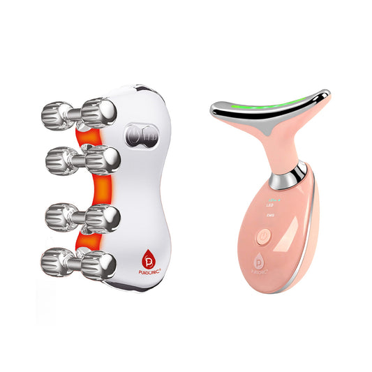 7-in-1 LED Therapy Wand & 5-in-1 Skin Roller Massager - Trending Wellness Store
