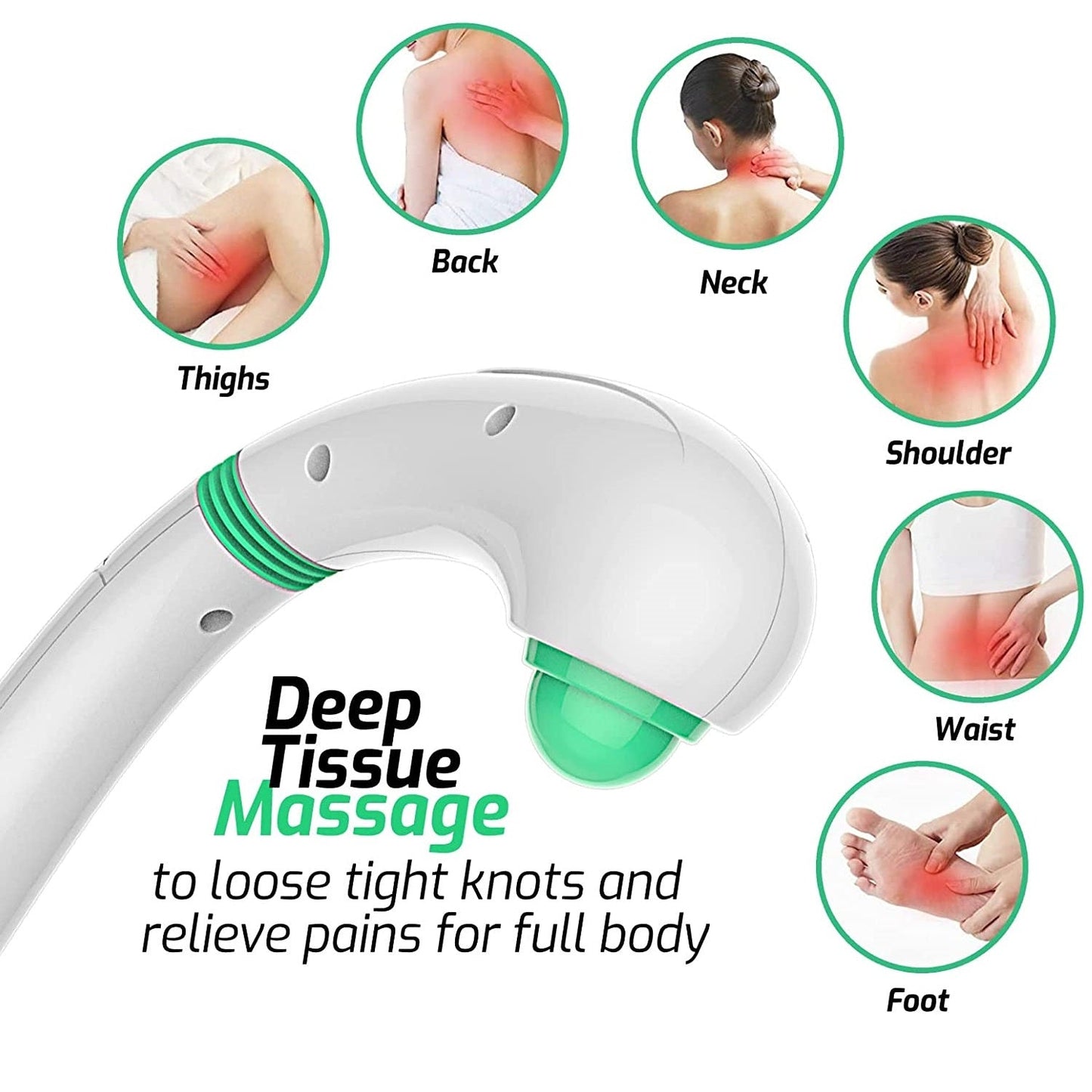 9-Speed Massage Gun & Portable Handheld Massager Bundle - Trending Wellness Store