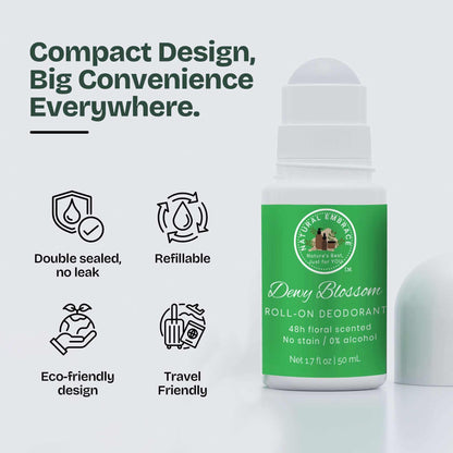 Organic Natural Roll-on Deodorant DEWY BLOSSOM For Women