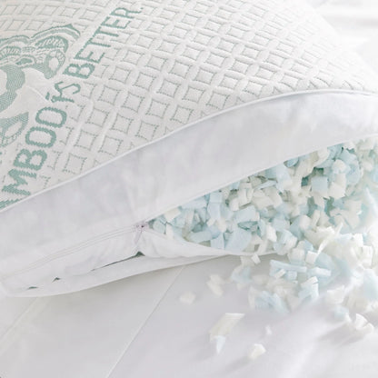 Adjustable Bamboo Cooling Pillow | Bed Pillows - Trending Wellness Store