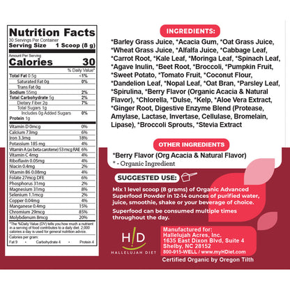 Advanced Superfood, Greens and Vegetable (Berry) - Trending Wellness Store