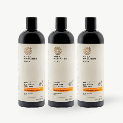 African Black Soap Body Wash with Colloidal Oatmeal for Dry & Sensitive Skin
