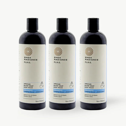 African Black Soap Body Wash with Colloidal Oatmeal for Dry & Sensitive Skin