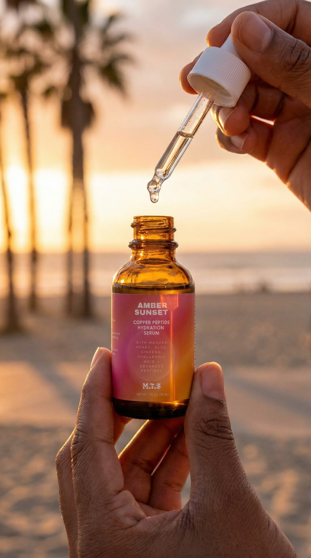 Amber Sunset™ Copper Peptide Hydration Serum - Trending Wellness Store