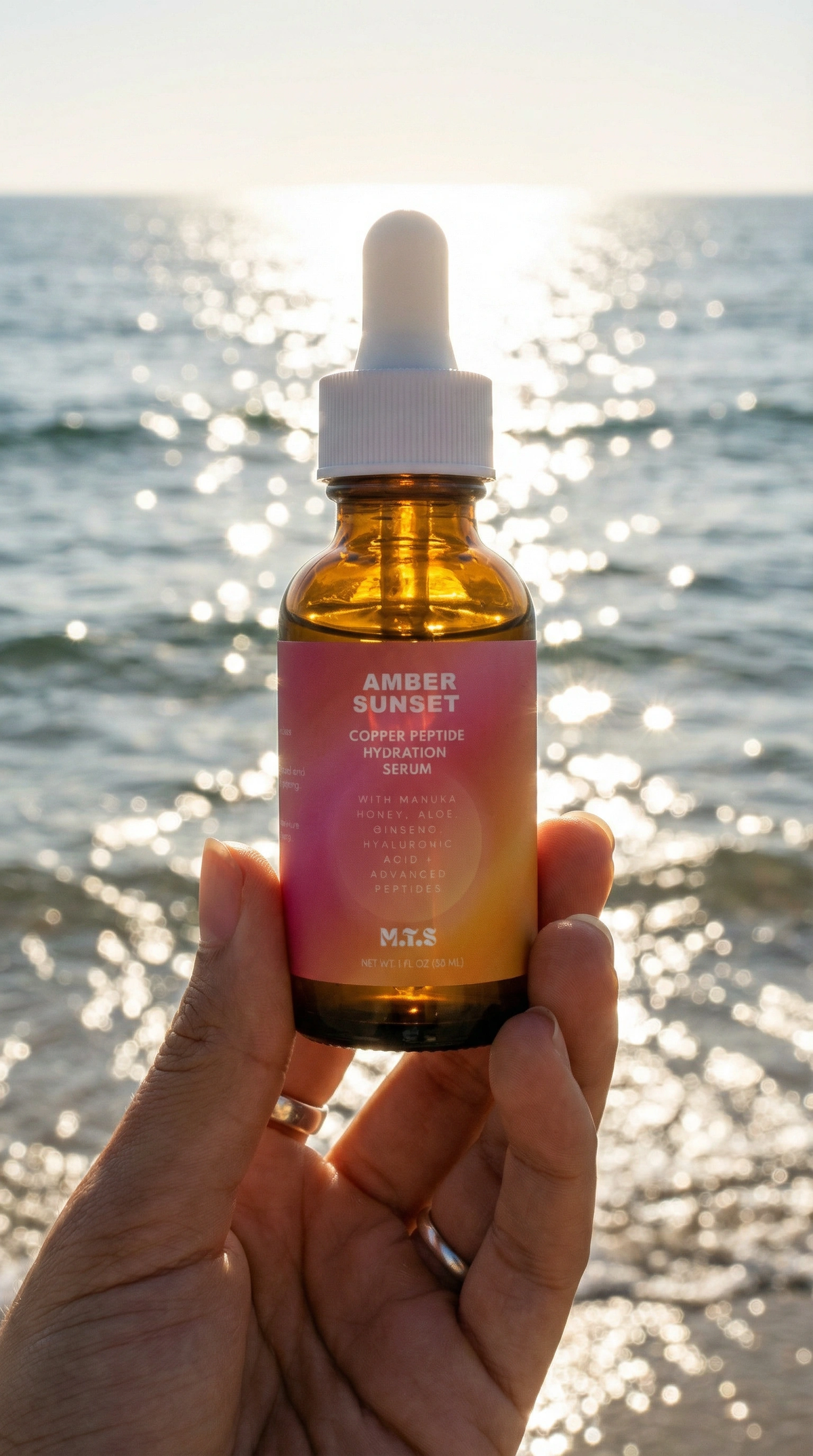 Amber Sunset™ Copper Peptide Hydration Serum - Trending Wellness Store